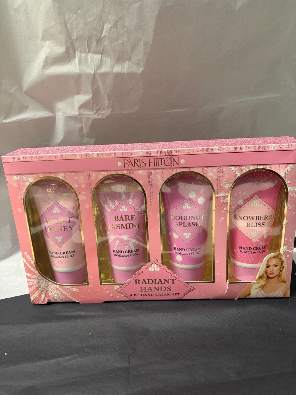 Paris Hilton Pink Radiant Hands 4pc Hand Cream Gift Set